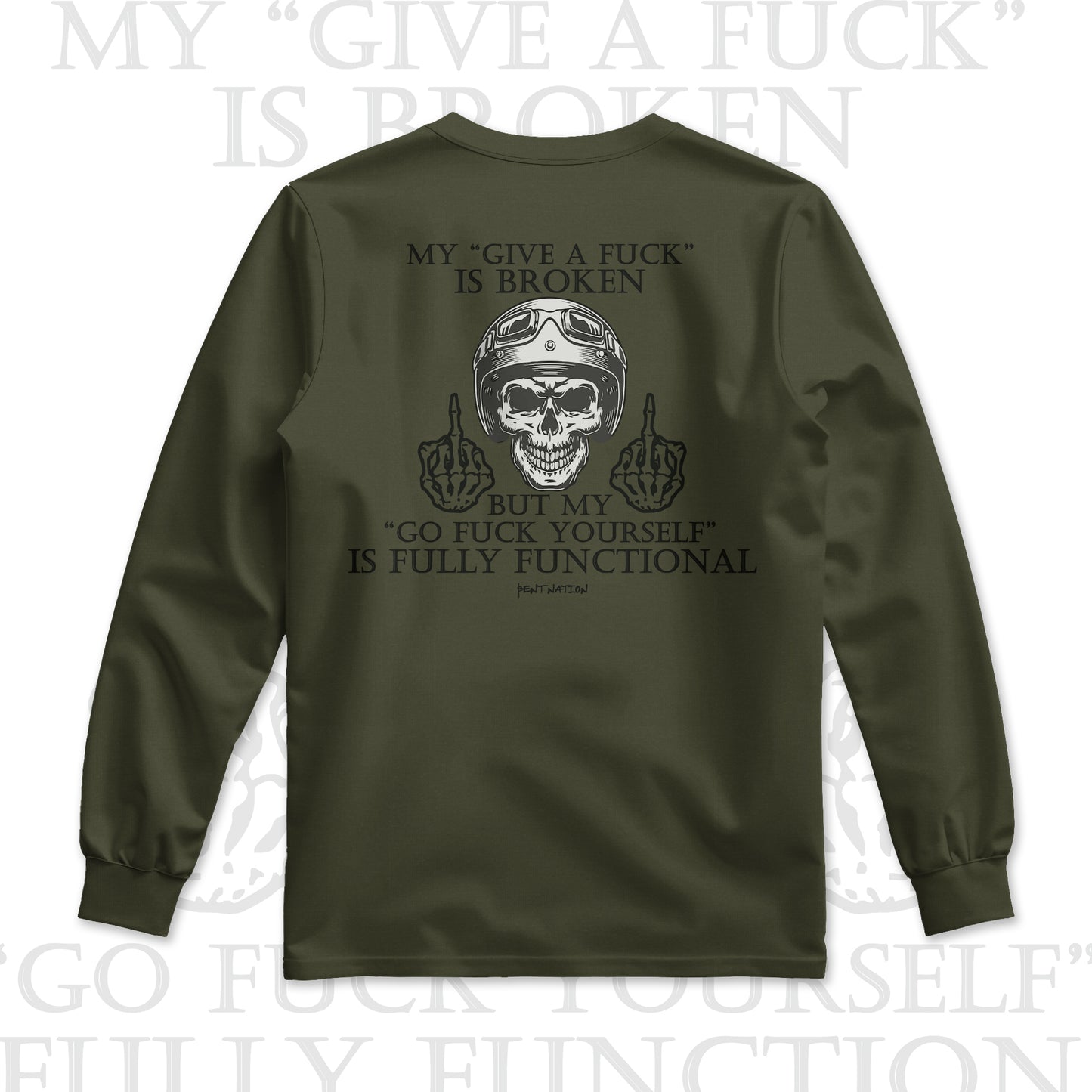 My Give a F*ck Is Broken Men's Premium Long Sleeve Shirt