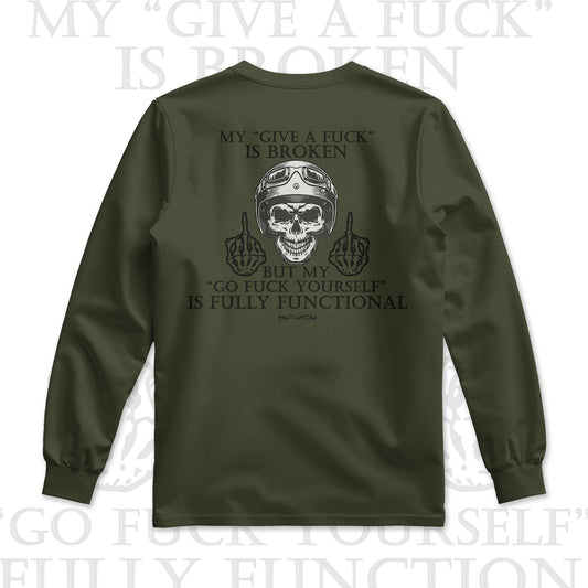 My Give a F*ck Is Broken Men's Premium Long Sleeve Shirt