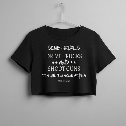 Some Girls Drive Trucks Women's Crop Top