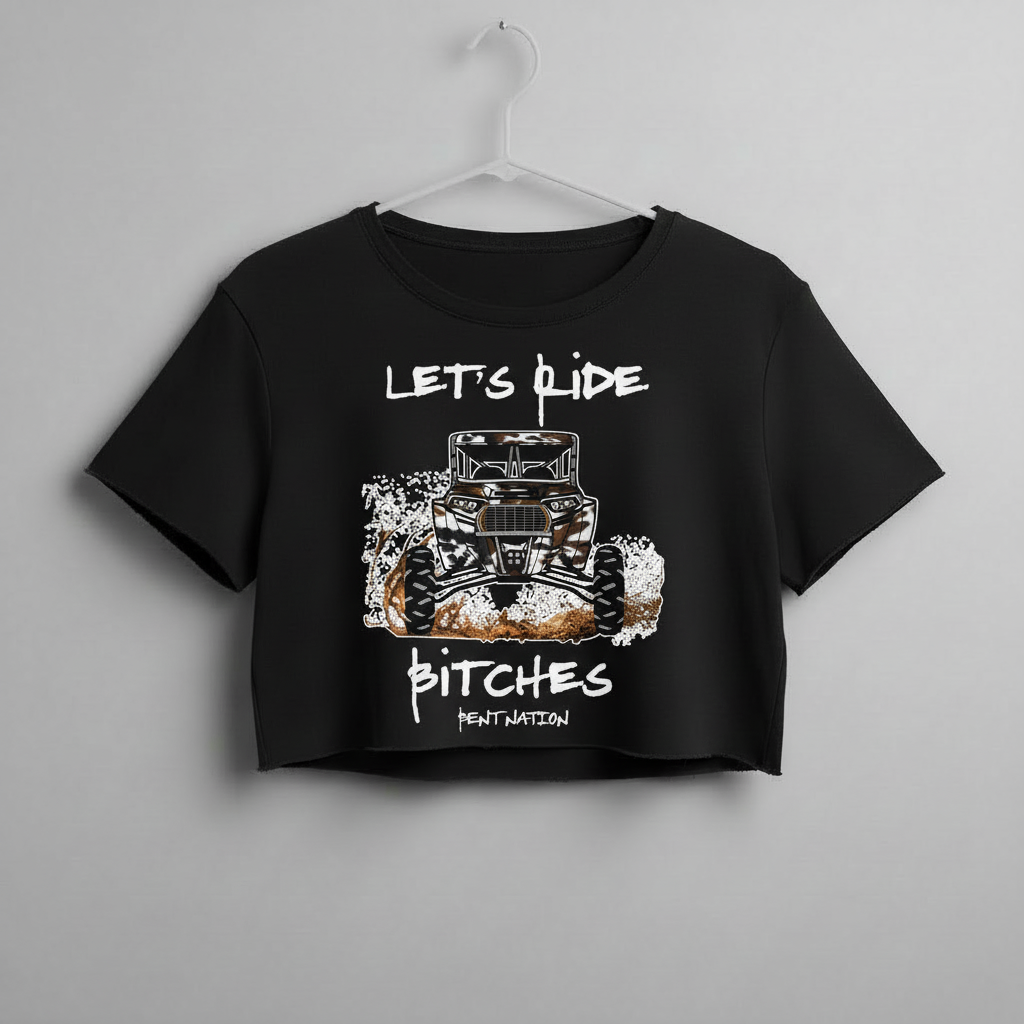 Let's Ride Bitches Women's Crop Top