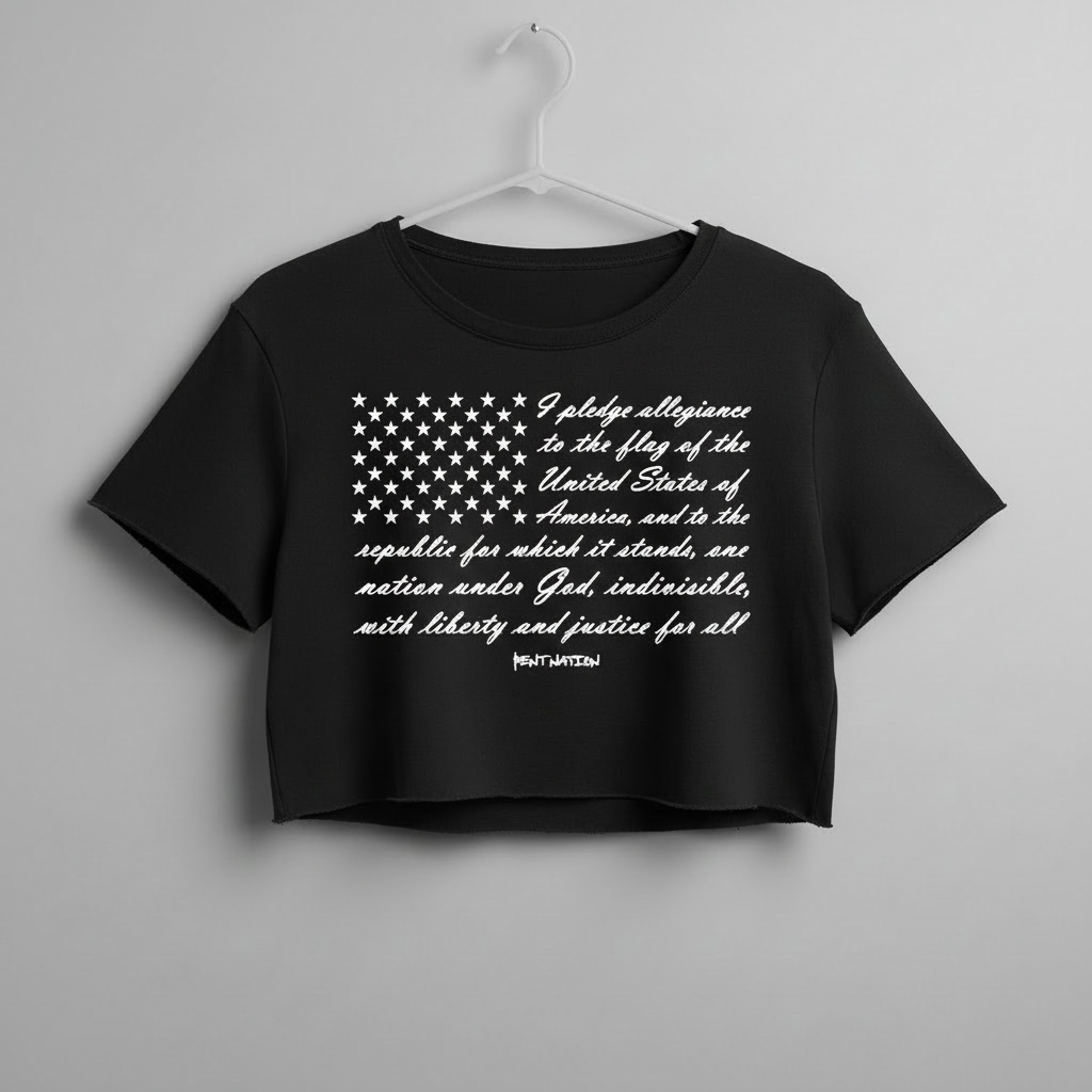 Pledge of Allegiance Women's Crop Top