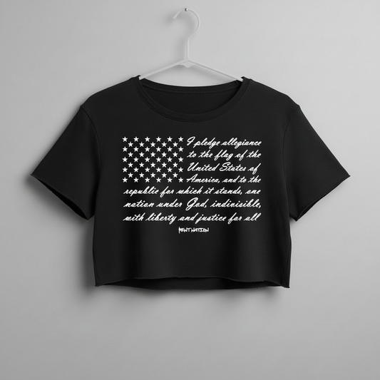 Pledge of Allegiance Women's Crop Top