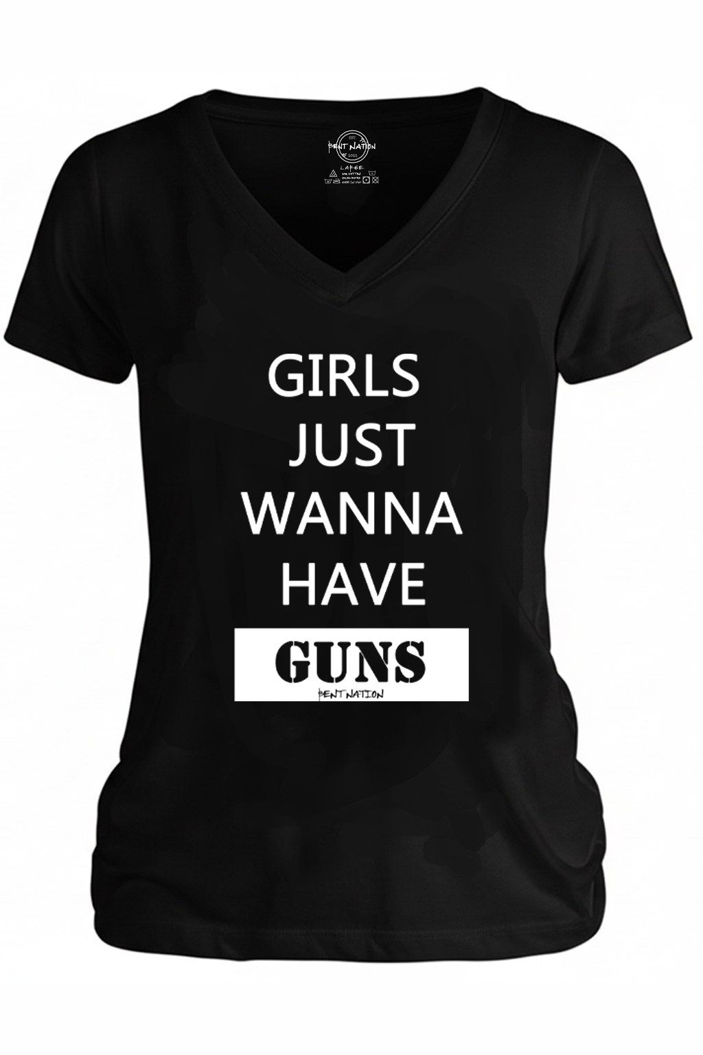Girls Just Wanna Have Guns Women's V-Neck