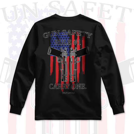 Gun Safety Rule #1 Carry One Men's Premium Long Sleeve Shirt