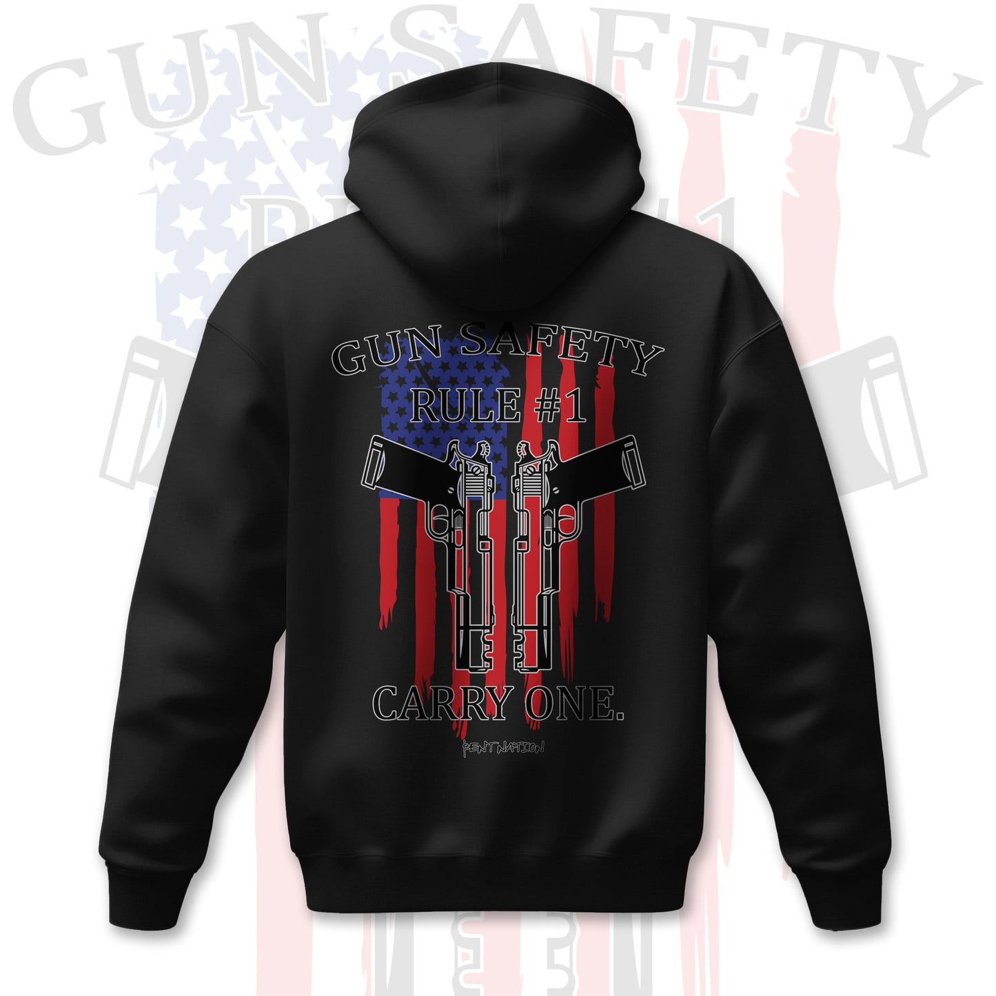 🔫 GUN SAFETY – RULE #1: CARRY ONE. Men's Hoodie