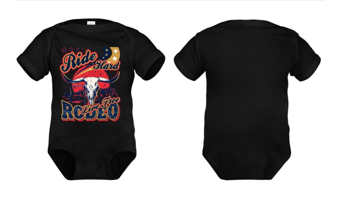 Ride Hard...Live Free Infant Onesie