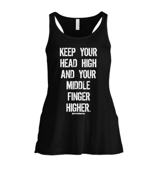 Head High and Middle Finger Higher Women's Tank Top