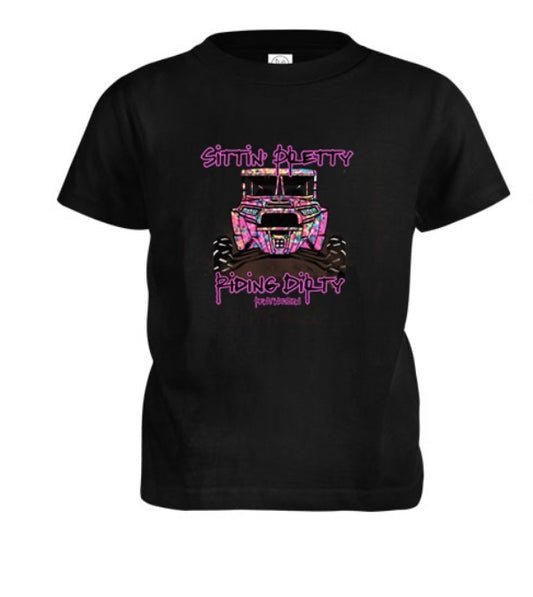 Sittn' Pretty Riding Dirty Toddler T-Shirt