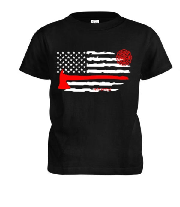 Firefighter Flag Toddler T-Shirt