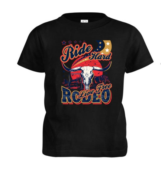 Ride Hard Live Free Rodeo Toddler T-Shirt