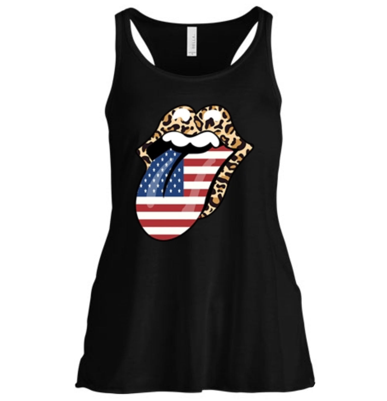 American Flag Lips Women's Tank Top