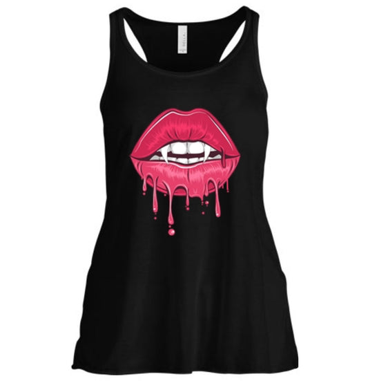 Halloween Fang Lips Women's Tank Top