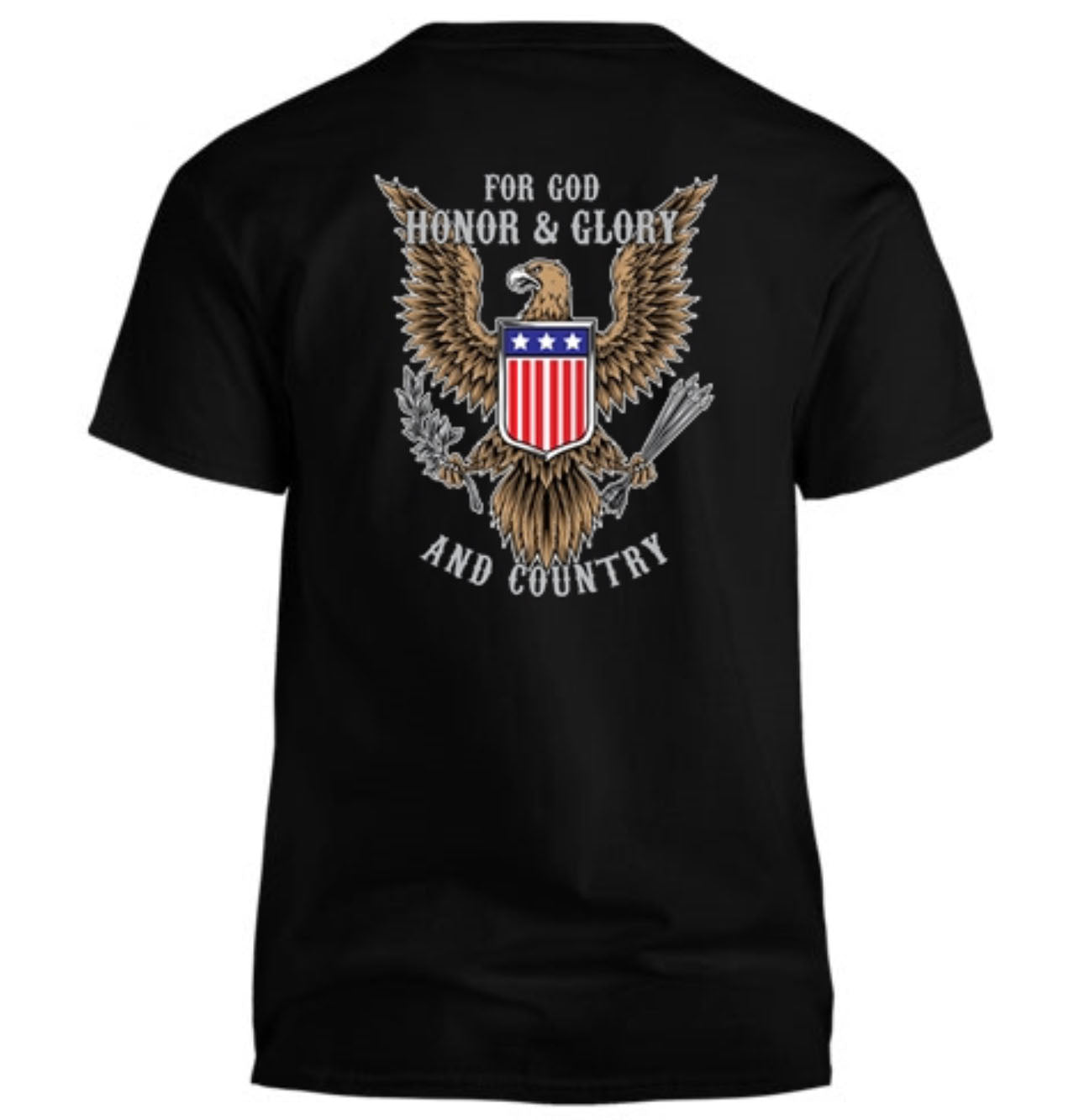 For God Honor & Glory and Country Men's T-Shirt