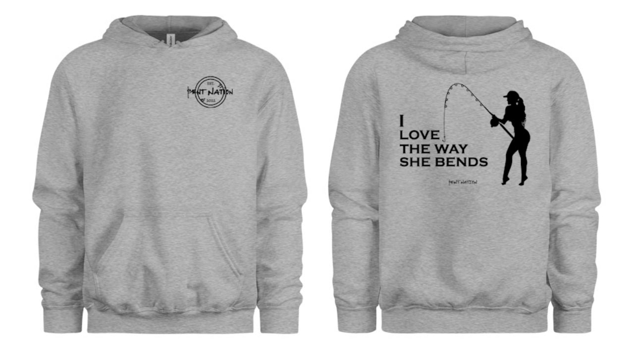 I Love The Way She Bends Men's Hoodie