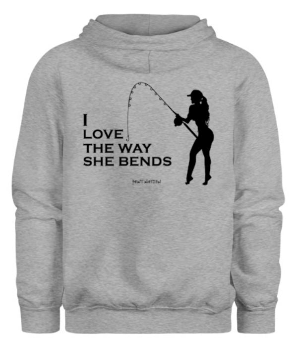 I Love The Way She Bends Men's Hoodie