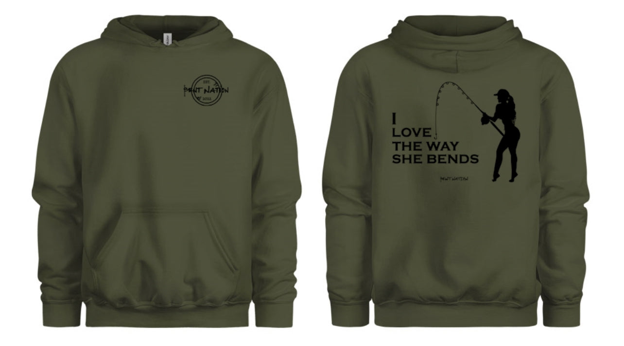 I Love The Way She Bends Men's Hoodie