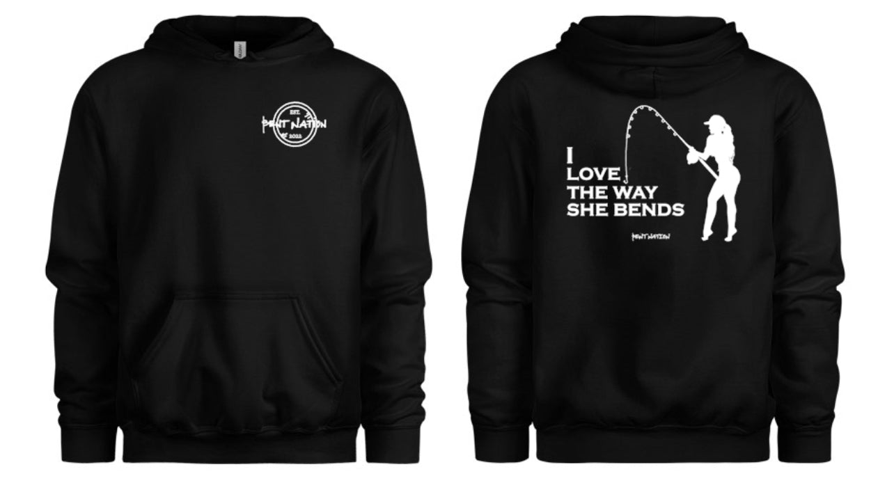 I Love The Way She Bends Men's Hoodie