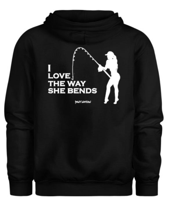 I Love The Way She Bends Men's Hoodie