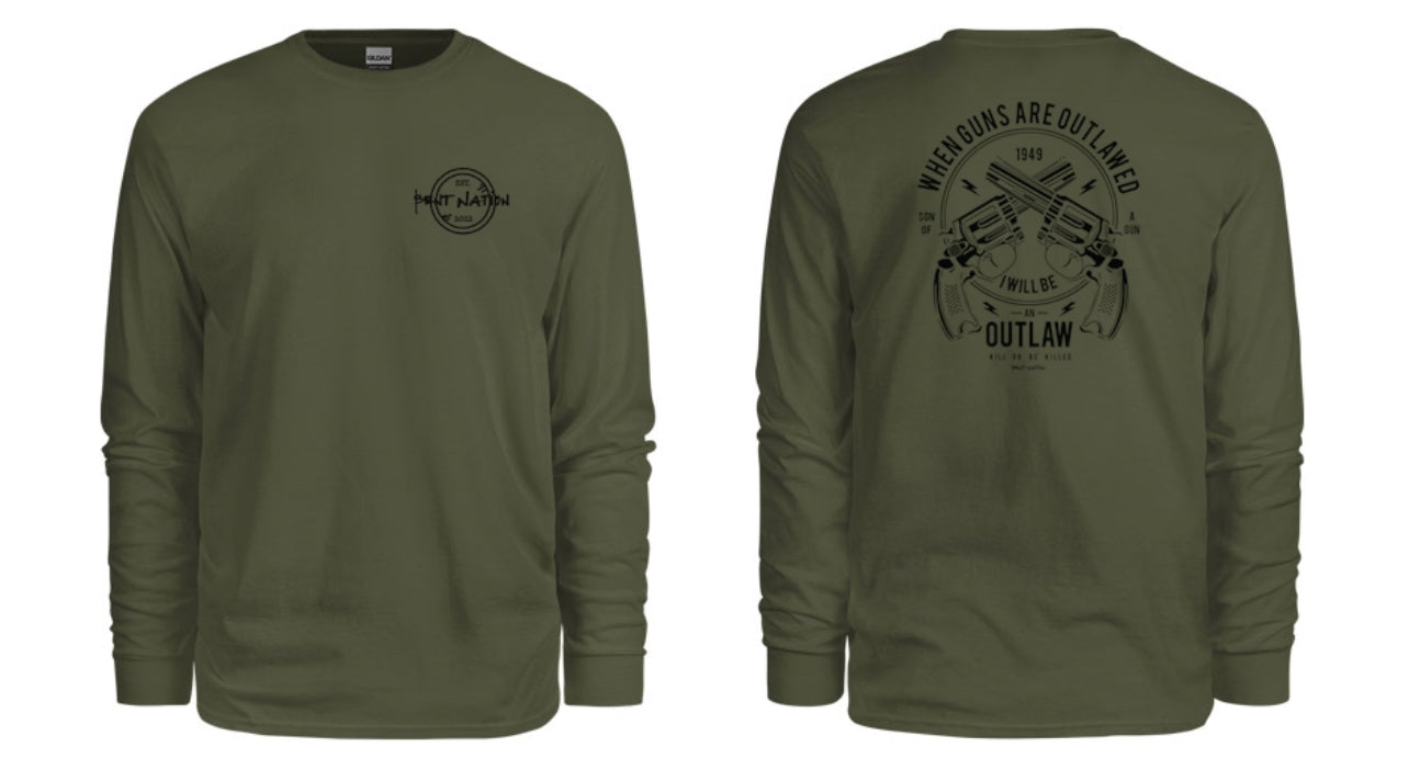 I'll Be an Outlaw Men's Long Sleeve Shirt