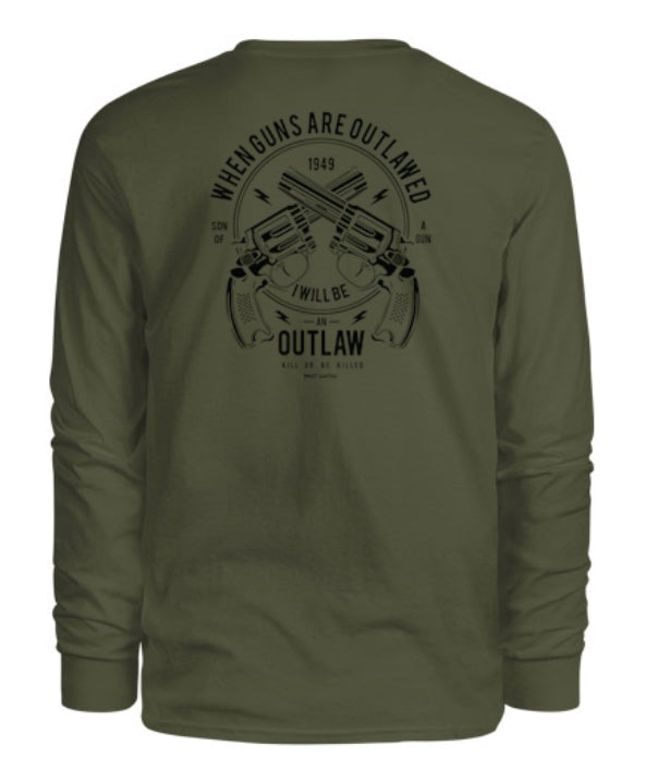 I'll Be an Outlaw Men's Long Sleeve Shirt