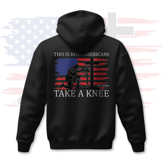 This Is How Americans Take A Knee Men's Premium Hoodie