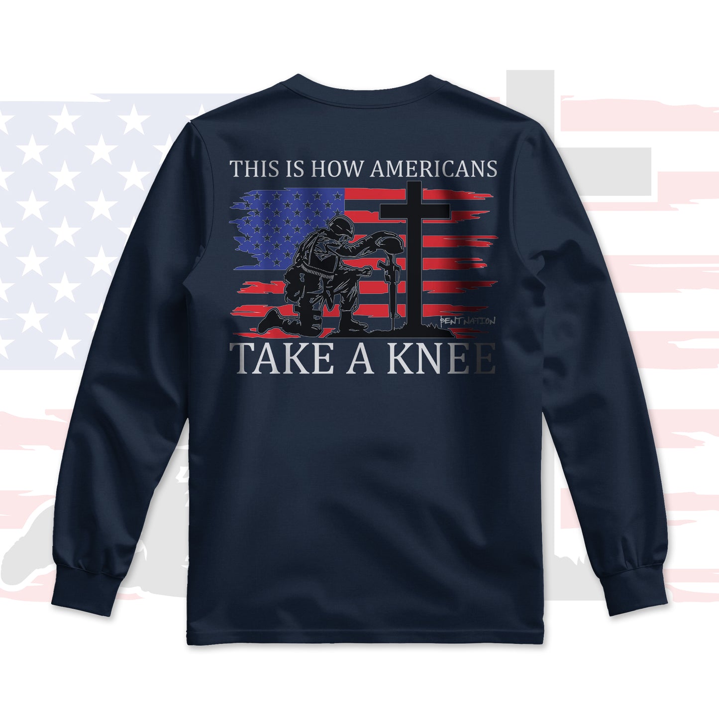 This Is How American's Take A Knee Men's Long Sleeve