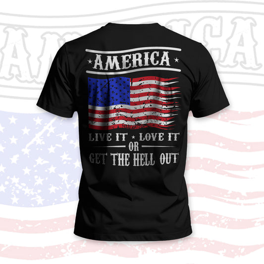 America Live It Love It Men's T-Shirt