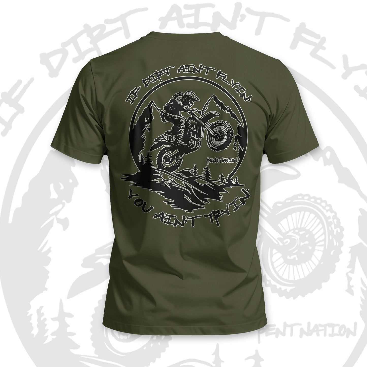 If Dirt Ain't Flyin' -You Ain't Tryin' Men's Premium T-Shirt