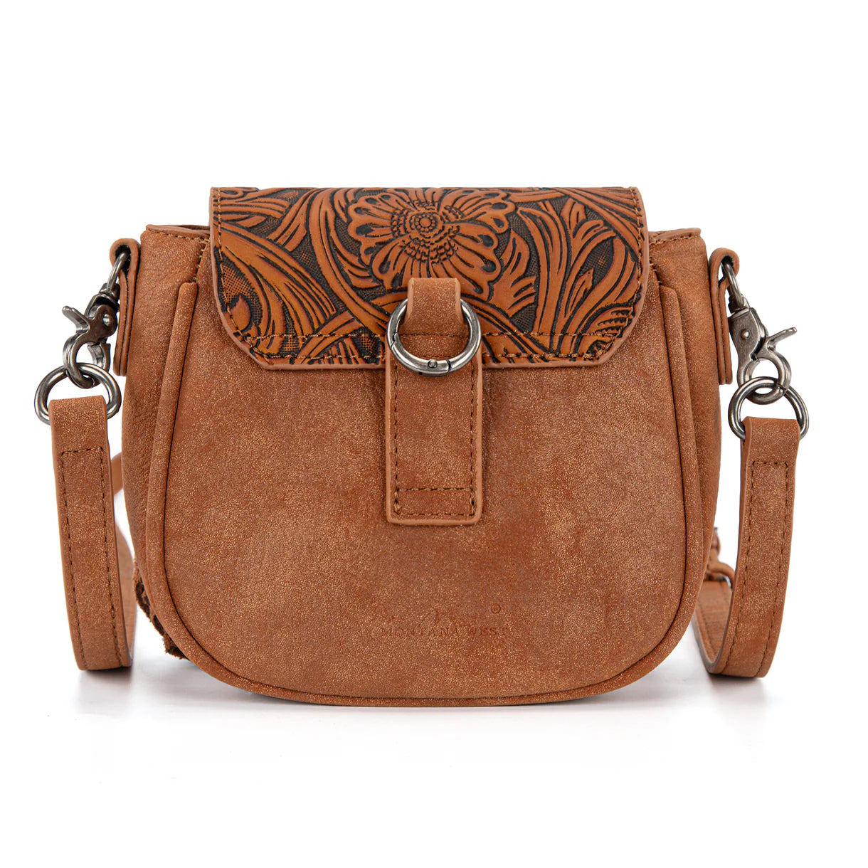 Montana West Embossed Fringe Mini Crossbody - MW1366-8360CF