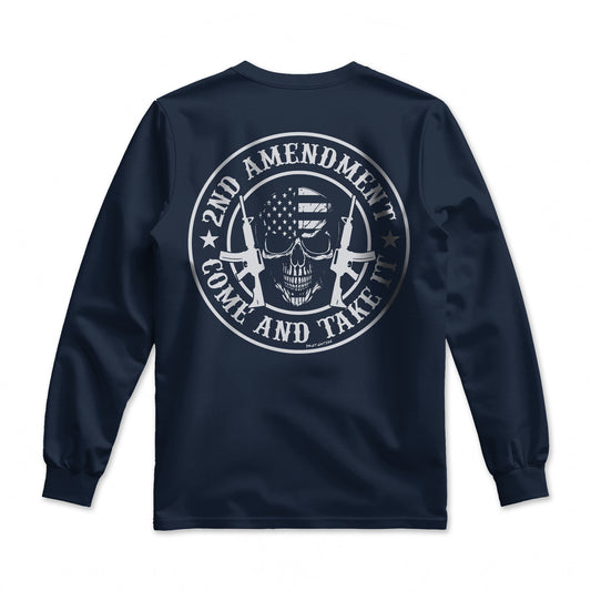 2nd Amendment Come And Take It Men's Premium Long Sleeve Shirt