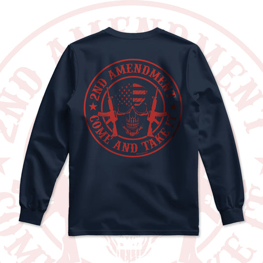 2nd Amendment Come And Take It Men's Long Sleeve Shirt