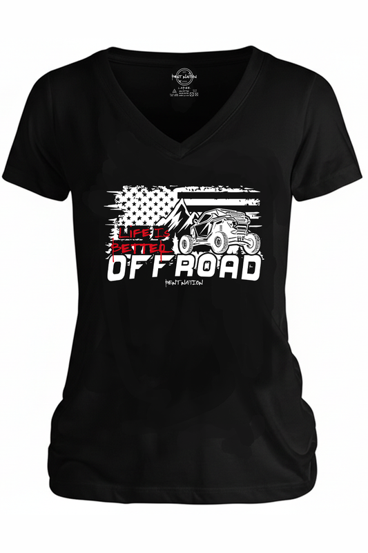 Life Is Better Off Road Women's V-Neck