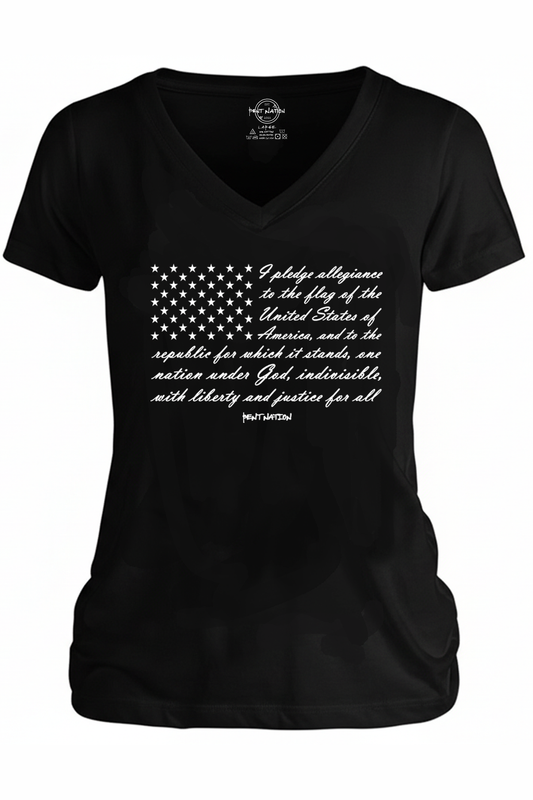 Pledge Of Allegiance Women's V-Neck