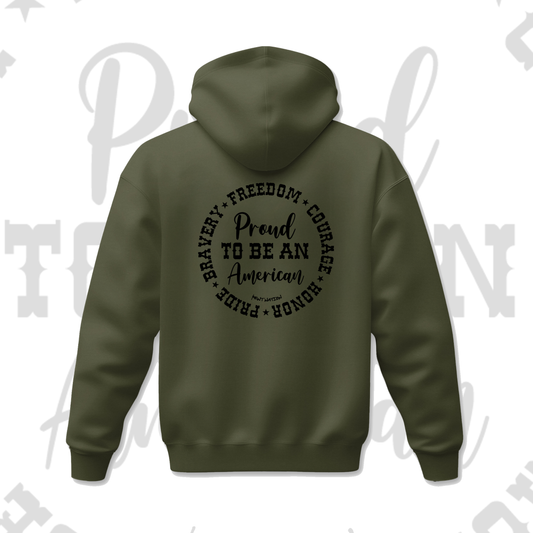 Proud To Be An American Men's Premium Hoodie