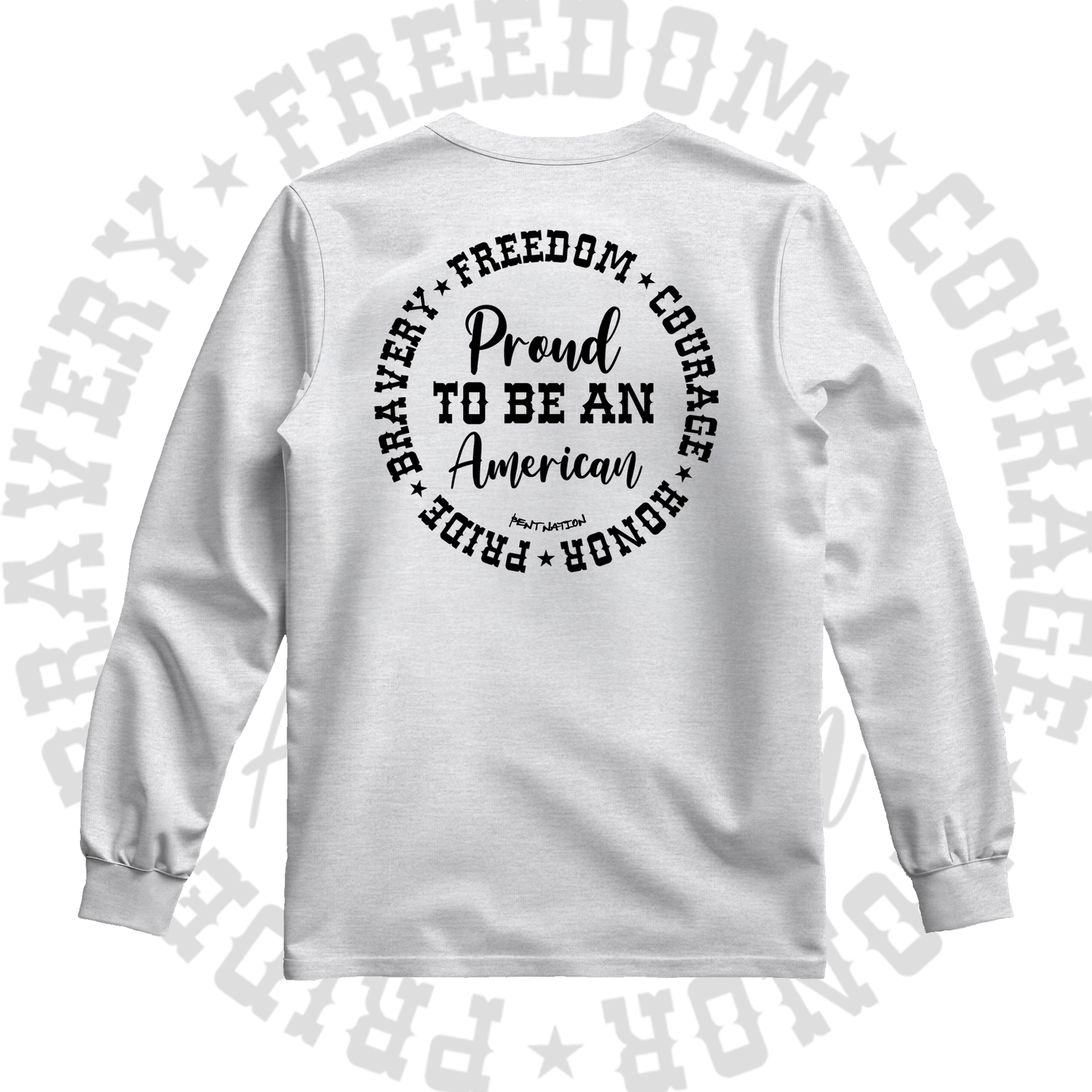 Proud To Be An American Men's Premium Long Sleeve Shirt