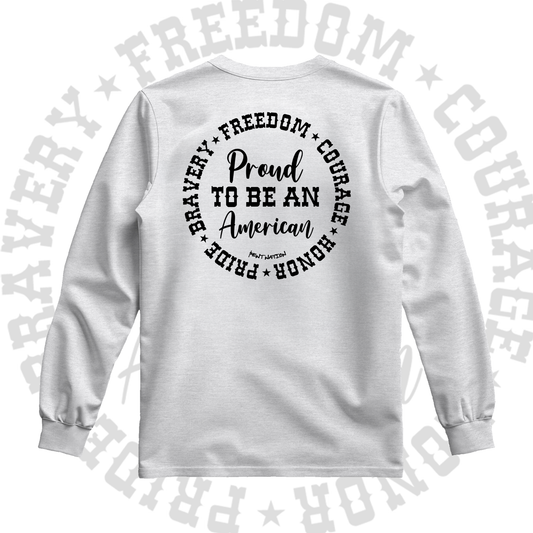 Proud To Be An American Men's Premium Long Sleeve Shirt