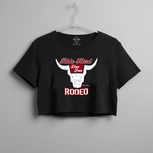 Ride Hard...Live Free - Women's Crop Top