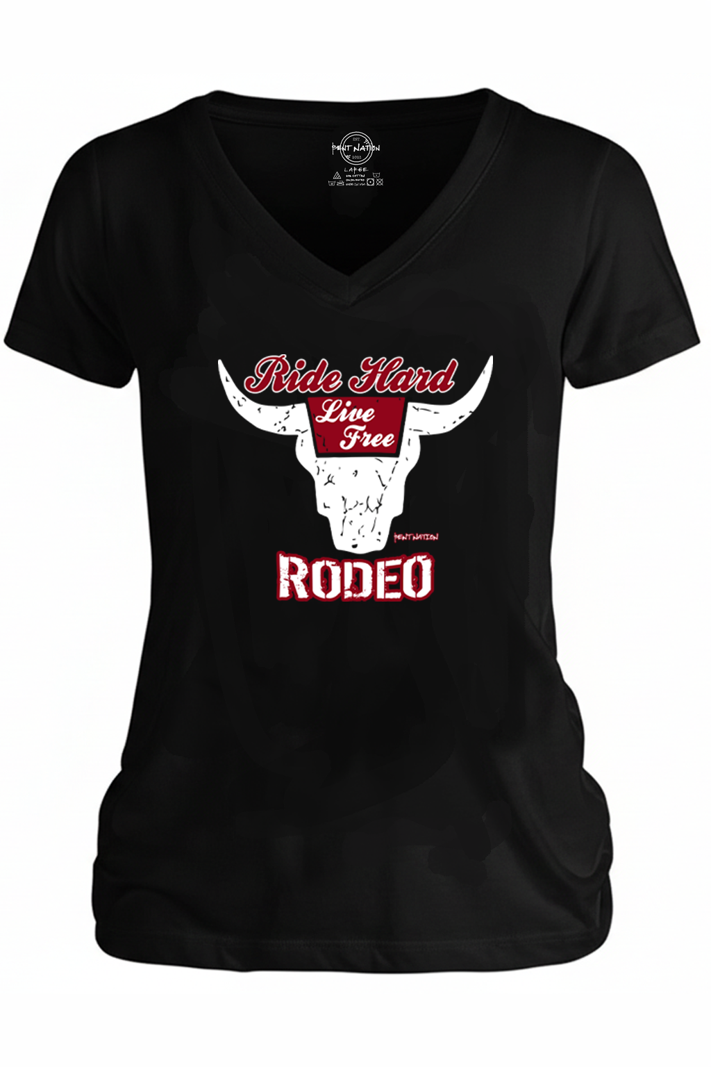Ride Hard...Live Free Rodeo Women's V-Neck
