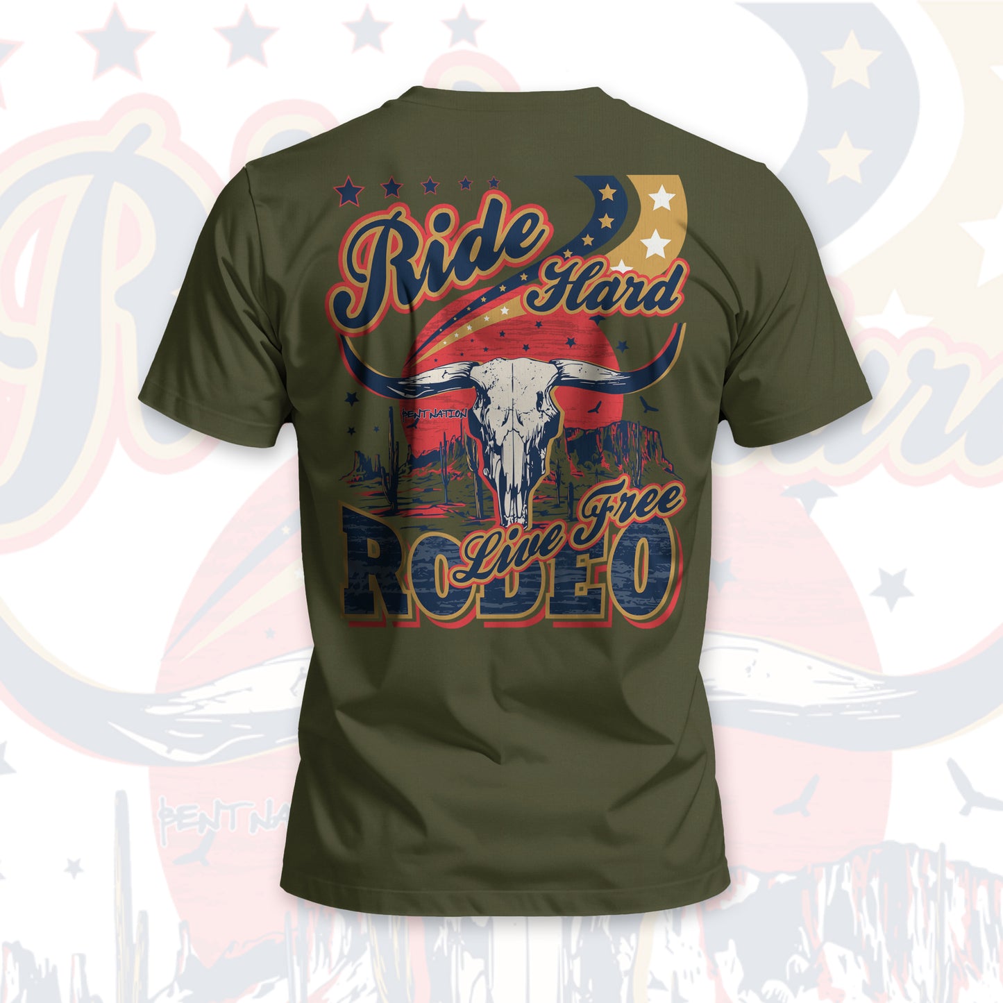 Ride Hard... Live Free Rodeo Men's T-Shirt