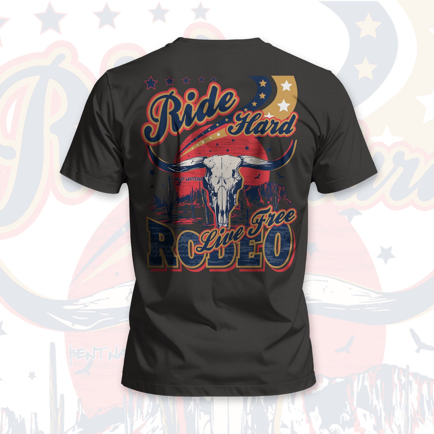 Ride Hard... Live Free Rodeo Men's T-Shirt