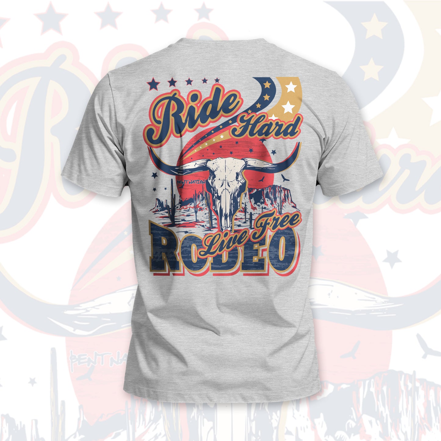 Ride Hard... Live Free Rodeo Men's T-Shirt