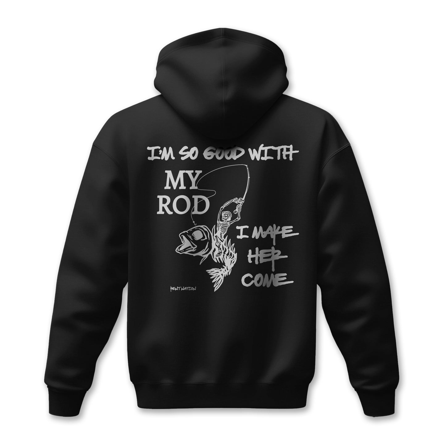 🐟 “SO GOOD WITH MY ROD”  Men’s Fishing Hoodie