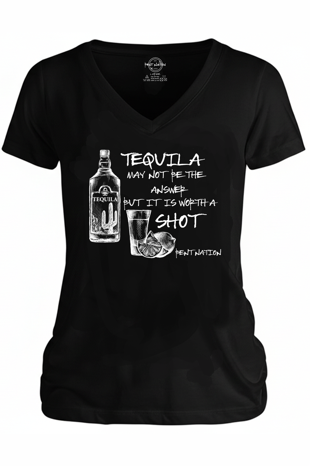 Worth A Shot Women's V-Neck