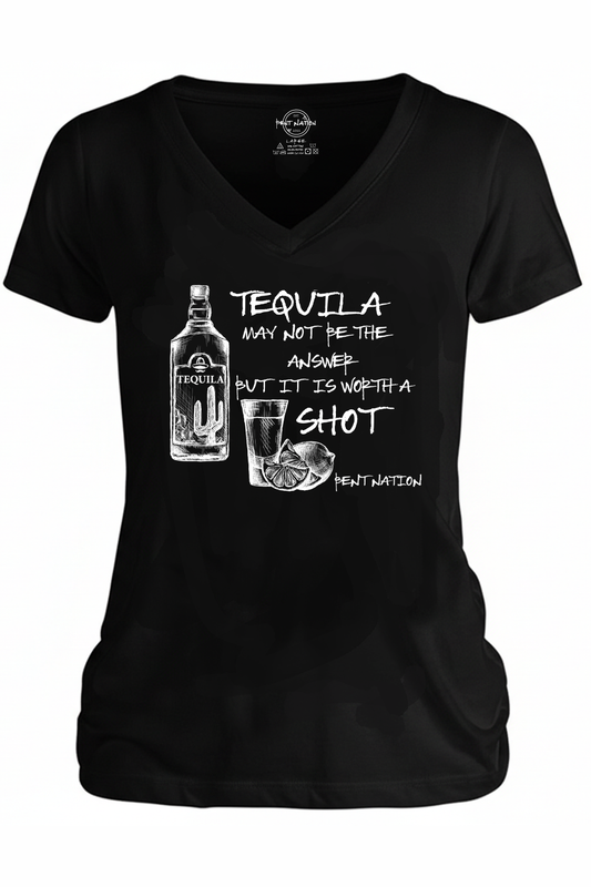 Worth A Shot Women's V-Neck