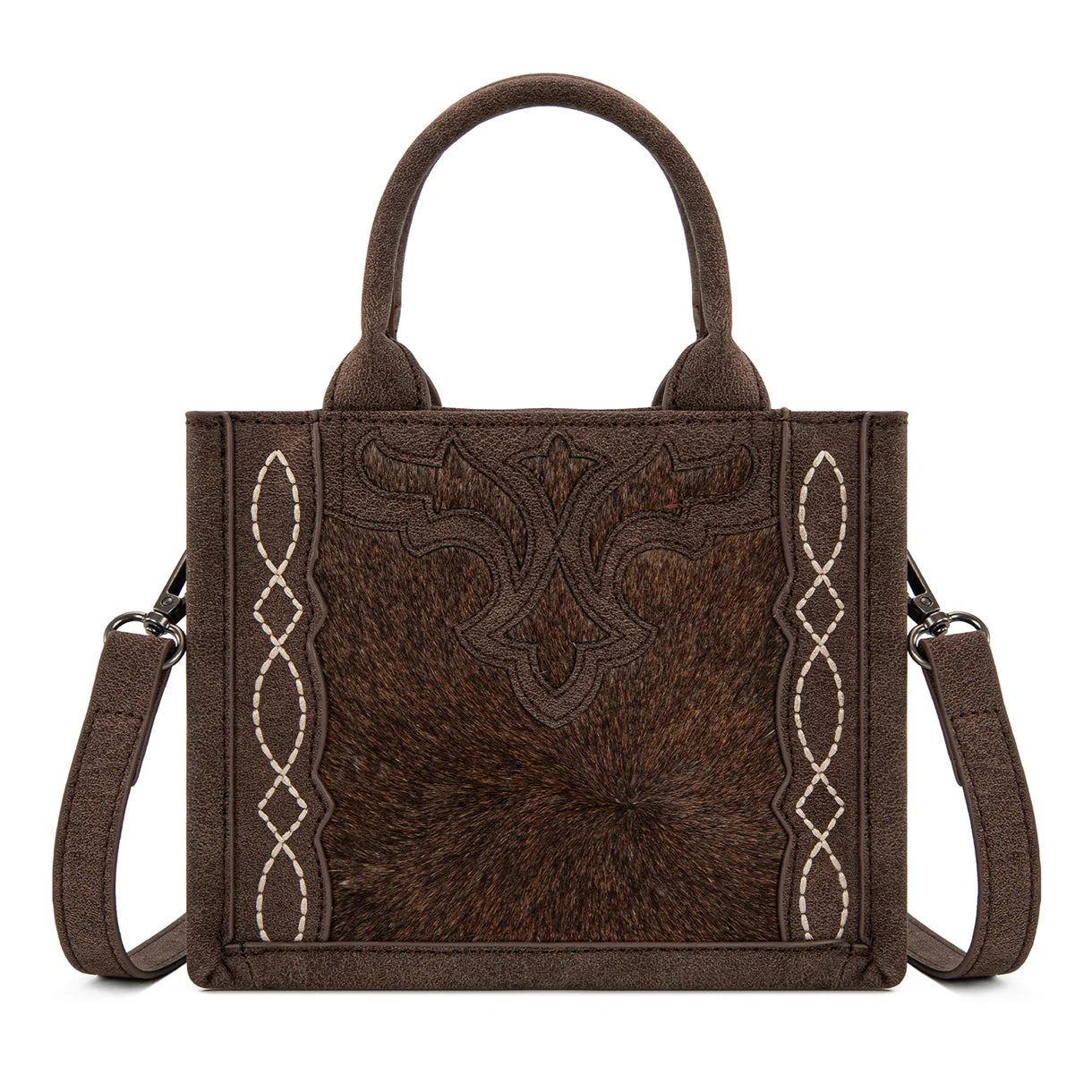 Trinity Ranch Western Hair-On Cowhide Mini Tote/Crossbody - TR198-8121