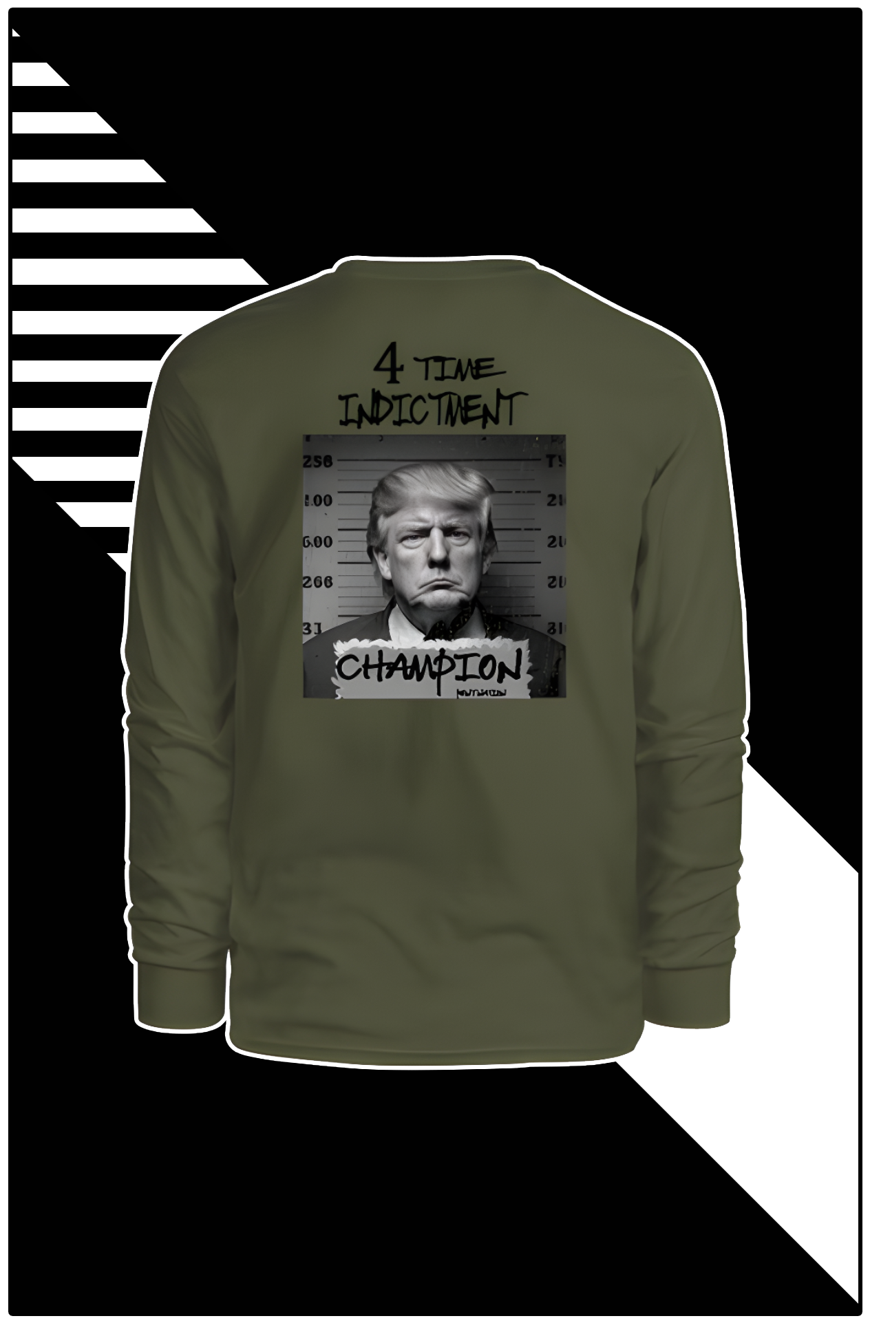 4 Time Indictment Champion - Trump Men's  Long Sleeve