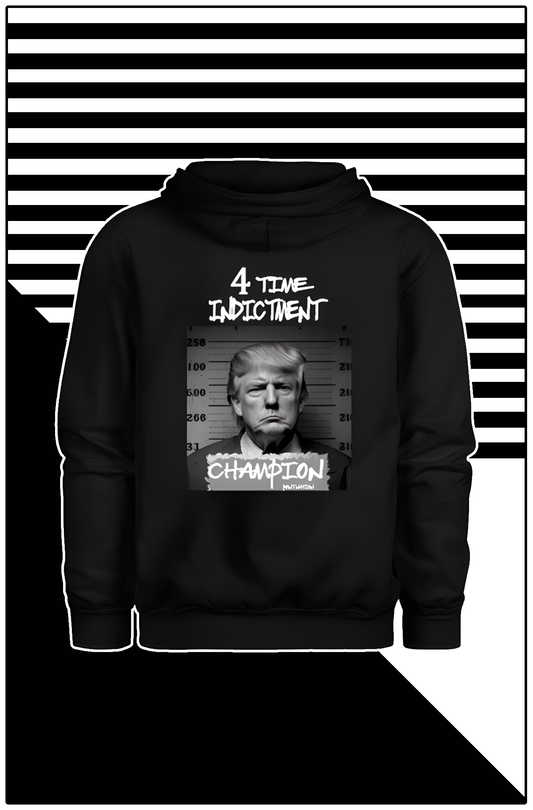 4 Time Indictment Champion - Trump Men's Hoodie