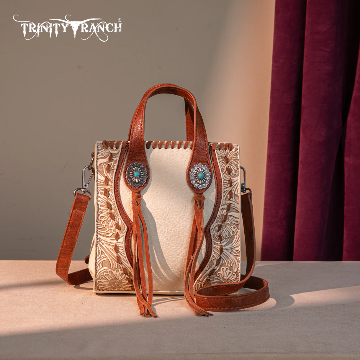 Trinity Ranch Concho Collection Mini Tote/Crossbody - TR192-1605