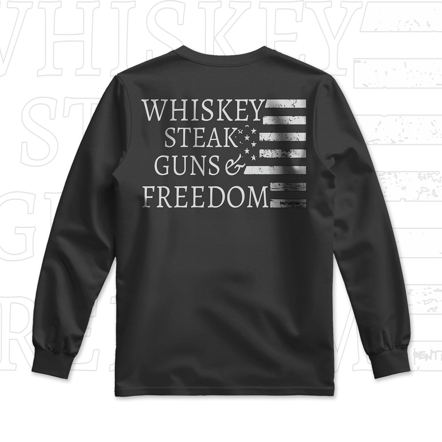 Steak, Guns & Freedom Men's Long Sleeve Shirt