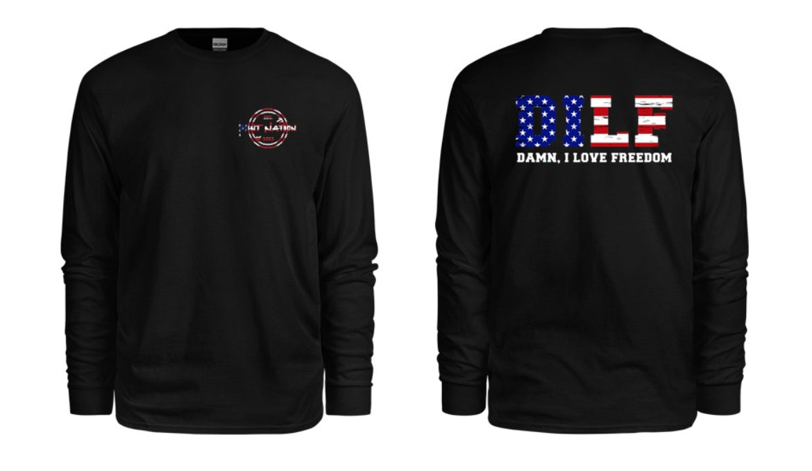 Damn, I Love Freedom Men's Long Sleeve Shirt